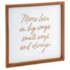 Hallmark Moms Love In Big Ways Wood Quote Sign -Home Improvement Store Moms Love in Big Ways Wood Quote Sign 1SNN1036 01