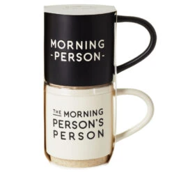 Hallmark Morning Person Stacking Mugs, Set Of 2 -Home Improvement Store Morning Person Stacking Mugs 1SNN1068 03
