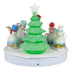 Hallmark Snowtop Lodge Christmas Concert Tabletop Decoration With Light And Sound -Home Improvement Store Musical Snowmen Ornaments Keepsake Decoration 1QFM3929 06