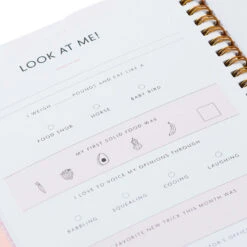 Hallmark My First Year Baby Book For Girl -Home Improvement Store My First Year Pink Baby Book for Girl 1BBA4136 07