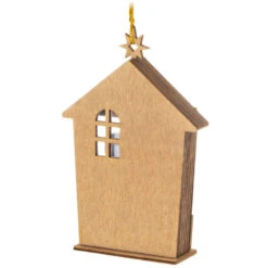 Hallmark A Child Is Born Nativity Papercraft Ornament -Home Improvement Store Nativity Scene Wood and Paper Keepsake Ornament 1999QGO2759 06