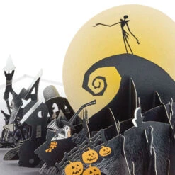 Hallmark Disney Tim Burton's The Nightmare Before Christmas Happy Nightmares 3D Pop-Up Card -Home Improvement Store Nightmare Before Christmas Jack Skellington 3D PopUp Card 1499LAD2846 03