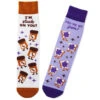 Hallmark Peanut Butter And Jelly Better Together Funny Crew Socks -Home Improvement Store Peanut Butter and Jelly Novelty Crew Socks 1SOX2093 01