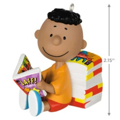 Hallmark The Peanuts® Gang Franklin Ornament -Home Improvement Store Peanuts Franklin Reading Comics Keepsake Ornament 1899QXE3289 03