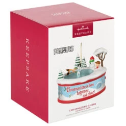 Hallmark The Peanuts® Gang Christmastime Is Here Musical Ornament With Motion -Home Improvement Store Peanuts Gang Ice Skating Keepsake Ornament 3999QXI7037 04