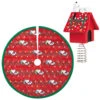 Hallmark Mini The Peanuts® Gang Snoopy Christmas Tree Topper And Tree Skirt, Set Of 2 -Home Improvement Store Peanuts Snoopy Mini Keepsake Tree Skirt and Topper 2599QSB6249 01