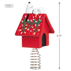 Hallmark Mini The Peanuts® Gang Snoopy Christmas Tree Topper And Tree Skirt, Set Of 2 -Home Improvement Store Peanuts Snoopy Mini Keepsake Tree Skirt and Topper 2599QSB6249 03
