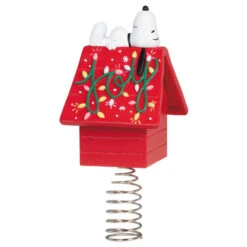 Hallmark Mini The Peanuts® Gang Snoopy Christmas Tree Topper And Tree Skirt, Set Of 2 -Home Improvement Store Peanuts Snoopy Mini Keepsake Tree Skirt and Topper 2599QSB6249 07