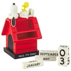 Hallmark Peanuts® Snoopy Smile Perpetual Calendar -Home Improvement Store Peanuts Snoopy on Doghouse Smile Perpetual Calendar 1PAJ2127 03