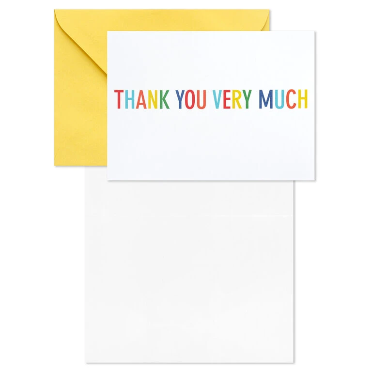 Hallmark Primary Colors Assorted Blank Thank-You Notes, Pack Of 48 - Image 3