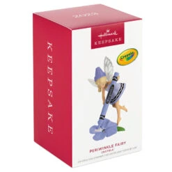Hallmark Crayola® Periwinkle Fairy Ornament -Home Improvement Store Purple Fairy With Crayola Crayon Keepsake Ornament 1899QXI7337 04