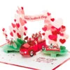 Hallmark Special Delivery 3D Pop-Up Valentine's Day Card -Home Improvement Store Red Truck With Flowers 3D PopUp Valentines Day Card 1299IAV6066 01