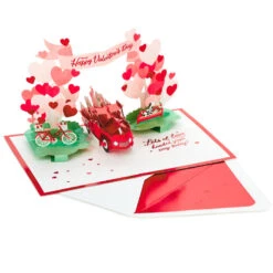Hallmark Special Delivery 3D Pop-Up Valentine's Day Card -Home Improvement Store Red Truck With Flowers 3D PopUp Valentines Day Card 1299IAV6066 03