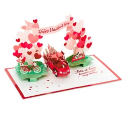 Hallmark Special Delivery 3D Pop-Up Valentine's Day Card -Home Improvement Store Red Truck With Flowers 3D PopUp Valentines Day Card 1299IAV6066 04