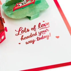 Hallmark Special Delivery 3D Pop-Up Valentine's Day Card -Home Improvement Store Red Truck With Flowers 3D PopUp Valentines Day Card 1299IAV6066 05