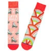 Hallmark Let's Roll Roller Skates Funny Crew Socks -Home Improvement Store Roller Skates Novelty Crew Socks 1SOX2075 01