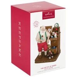 Hallmark The Artist At Work Special Edition Exclusive Ornament -Home Improvement Store Santa at Work Keepsake Ornament 4999QGO2827 04