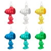 Hallmark The Peanuts® Gang Snoopy Glass Ornaments, Set Of 6 -Home Improvement Store Set of 6 Colored Glass Snoopy Keepsake Ornaments 2499QSB6329 01