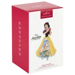 Hallmark Disney Princess Celebration Snow White Porcelain Ornament -Home Improvement Store Snow White With Castle Dress Keepsake Ornament 2999QXR8189 04