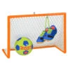Hallmark Soccer Star 2023 Ornament -Home Improvement Store Soccer Goal Shoes and Ball Keepsake Ornament 1399QGO2689 01