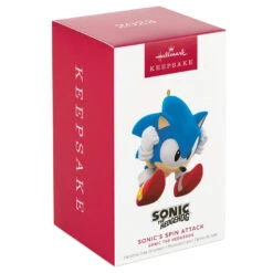 Hallmark Sonic The Hedgehog Sonic's Spin Attack Ornament -Home Improvement Store Sonic the Hedgehog Keepsake Ornament 1899QXI6329 04
