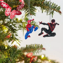 Hallmark Mini Marvel Spider-Man And Miles Morales Ornaments, Set Of 2 15 Hallmark Mini Marvel Spider-Man And Miles Morales Ornaments, Set Of 2 -Home Improvement Store Spiderman Miles Morales Keepsake Ornaments 1999QXM9337 03