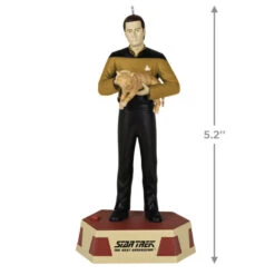Hallmark Star Trek™: The Next Generation Data's Ode To Spot Ornament With Sound -Home Improvement Store Star Trek Data With Cat Keepsake Ornament 2299QXI7029 03