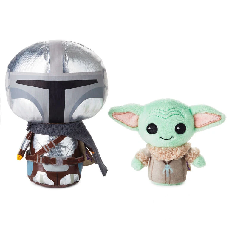 Hallmark Itty Bittys® Star Wars™ The Mandalorian™ And Grogu™ Plush, Set Of 2 3 Hallmark Itty Bittys® Star Wars™ The Mandalorian™ And Grogu™ Plush, Set Of 2