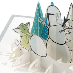 Hallmark Star Wars: The Mandalorian™ Grogu™ Warm Wishes 3D Pop-Up Holiday Card -Home Improvement Store Star Wars The Mandalorian Grogu 3D PopUp Holiday Card 1499XXH9985 05