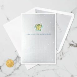 Hallmark Star Wars: The Mandalorian™ Grogu™ Warm Wishes 3D Pop-Up Holiday Card -Home Improvement Store Star Wars The Mandalorian Grogu 3D PopUp Holiday Card 1499XXH9985 06