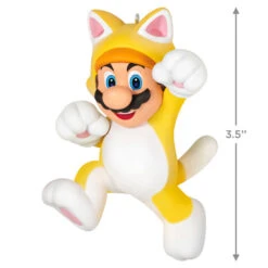 Hallmark Nintendo Super Mario™ Powered Up With Mario Cat Ornament -Home Improvement Store Super Mario Cat Keepsake Ornament 1899QXR8199 03