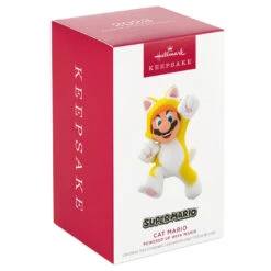 Hallmark Nintendo Super Mario™ Powered Up With Mario Cat Ornament -Home Improvement Store Super Mario Cat Keepsake Ornament 1899QXR8199 04