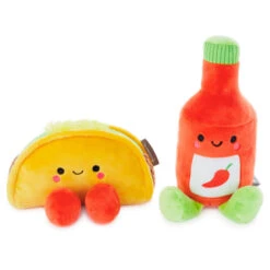 Hallmark Better Together Taco And Hot Sauce Magnetic Plush, 5" -Home Improvement Store Taco and Hot Sauce Magnetic Plush 1KID2088 03