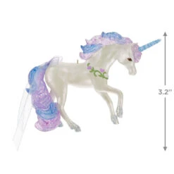 Hallmark Majestic Unicorn Ornament -Home Improvement Store White Blue and Purple Unicorn Keepsake Ornament 1799QGO2717 03