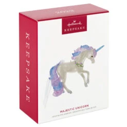 Hallmark Majestic Unicorn Ornament -Home Improvement Store White Blue and Purple Unicorn Keepsake Ornament 1799QGO2717 04
