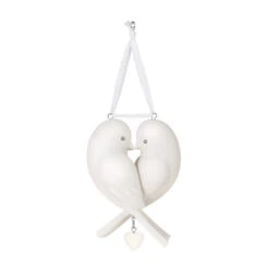 Hallmark Our Anniversary 2023 Porcelain Ornament -Home Improvement Store White Love Birds Anniversary Keepsake Ornament 1999QHX3069 06