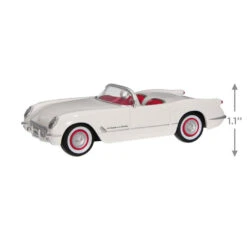 Hallmark 1953 Chevrolet® Corvette® 70th Anniversary 2023 Metal Ornament -Home Improvement Store White and Red Corvette Car Keepsake Ornament 2199QXE3247 03