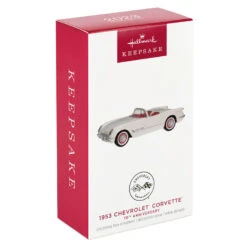 Hallmark 1953 Chevrolet® Corvette® 70th Anniversary 2023 Metal Ornament -Home Improvement Store White and Red Corvette Car Keepsake Ornament 2199QXE3247 04