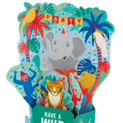 Hallmark Wild Animal Party Boxed Pop-Up Birthday Cards, Pack Of 8 -Home Improvement Store Wild Animal Party PopUp Boxed Birthday Cards 5STZ1174 04