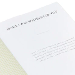 Hallmark While I Was Waiting Prompted Pregnancy Journal 21 Hallmark While I Was Waiting Prompted Pregnancy Journal -Home Improvement Store Yellow Prompted Pregnancy Journal 1BBA4141 09